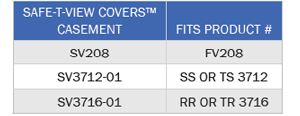 Safe-T-View Cover Foundation Vent Chart